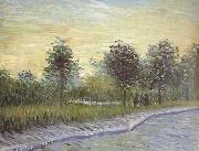 Vincent Van Gogh Lane in Voyer d'Argenson Park at Asnieres (nn04) oil painting picture wholesale